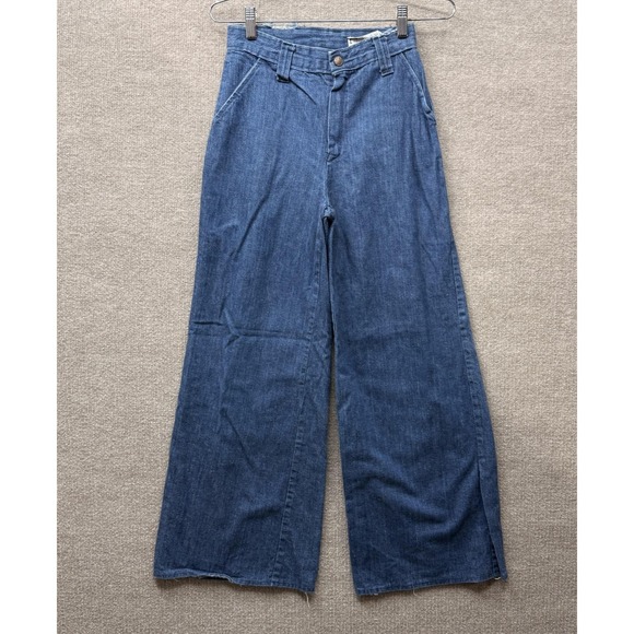 Foxmoor Casuals Denim - Foxmoor Jeans Womens 28‎ Blue High Rise Wide Leg Vintage Denim Vintage Retro